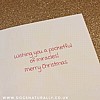 Santa's POcket Puppy Christmas Card - Avanti - Inside